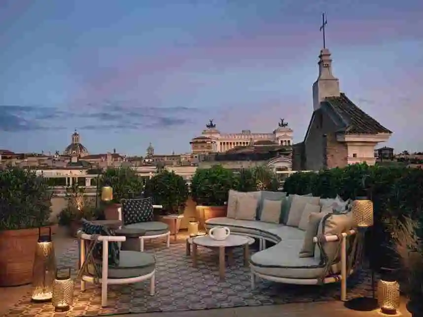 Six Senses Rome luxury spa and Roman bath inspired pool